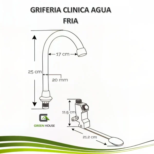 Llave De Hospital - Clinica Con Pedal N403