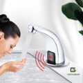 Llave Clinica Electronica Agua Fria Con Sensor Bronce Cromado