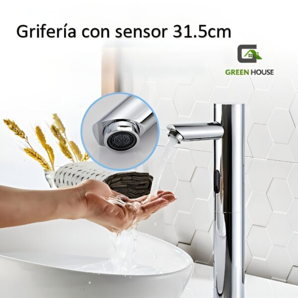 Llave Electronica Agua Fria Con Sensor Cromado Cal004