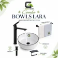 Combo Bowls Lara + Mezcladora Pico Largo Mp13 + Desagüe Negro