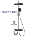 WEB 9 Columna De Ducha Gris 4 Funciones Con Detalle Azul