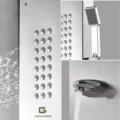 Columna De Ducha Hidromasaje Cromado Brillante  Acero Inoxidable
