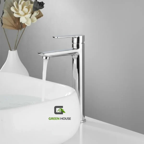 Mezcladora Cromado Monocomando Pesada 30cm Pico Largo