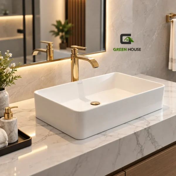Grifería Dorado Brillante 30cm Caída Cascada Agua Fría
