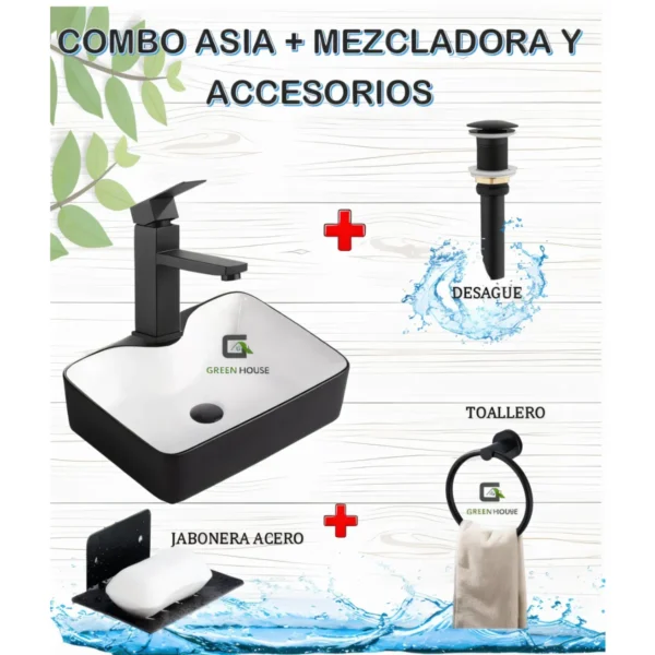 Combo Asia + Mezcladora y Accesorios