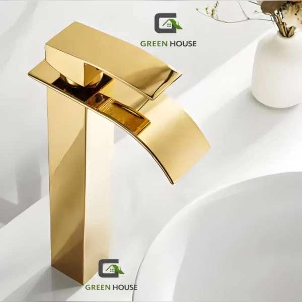 Combo G2 Lavatorio Alanna +Mezcladora Monocomando Dorado Brillante