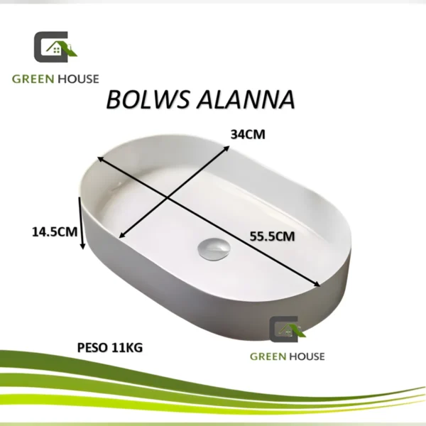 Combo G2 Lavatorio Alanna Blanco + Mezcladora Cuadrado Cromado