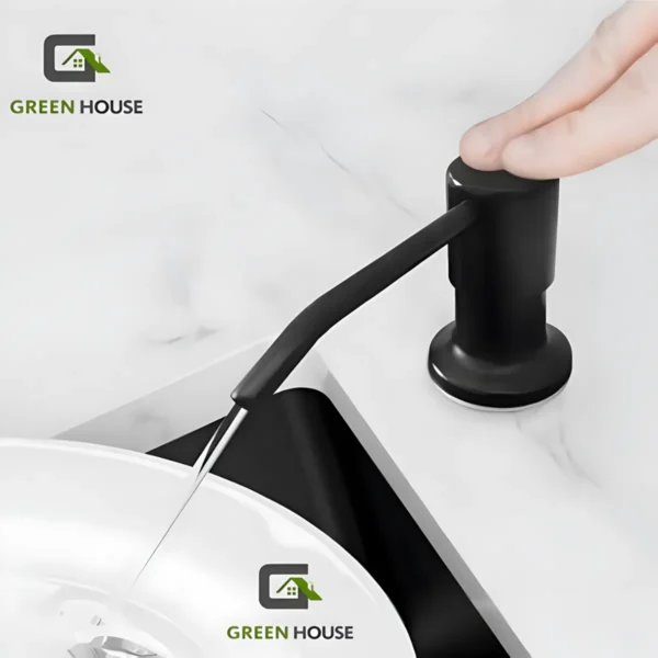 Combo Lavadero 60x45x23cm Negro + Mezcladora Extraíble Negra