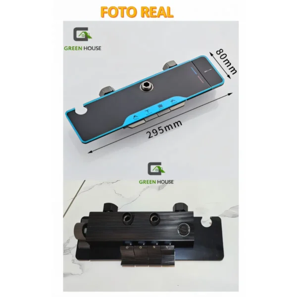 web 87 Columna De Ducha Gris 4 Funciones Con Detalle Azul