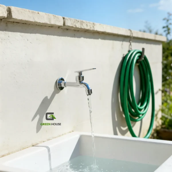 Caño Cromado Para Jardin o Lavanderia