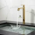 Grifería Dorado Brillante 30cm Caída Cascada Agua Fría