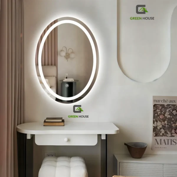 Espejo Led Touch Mod Berlin Ovalado De 60x80cm