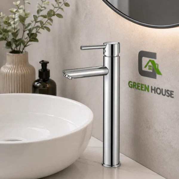 MEZCLADORA CROMADA MONOCOMANDO DE LAVATORIO SUS 304