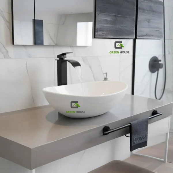 Combo Lavatorio Melody + Mezcladora Cascada Pico Fino - Vos41