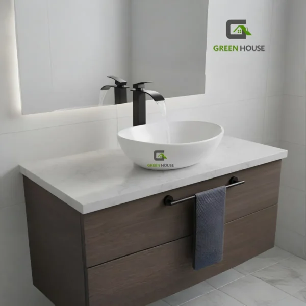 Combo Lavatorio Melody + Mezcladora Cascada Pico Fino - Vos41