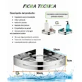 Esquinero Organizador Ducha- Cocina Acero Inoxidable Satinado Pack 2 Unidades