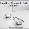 Sumidero Reversible Acero Sus 304 De 10cm Pack De 2 Unidades