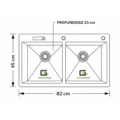 Combo Lavadero 82x45x23cm Panal Antirayaduras + Extraible