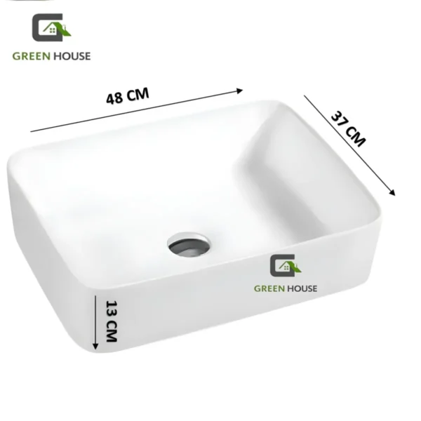 Combo De Lavatorio Mediterráneo + Mezcladora Cascada Vos40 Negro