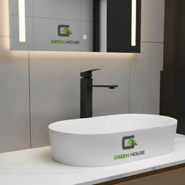 Combo G1 Lavatorio Alana Blanco + Mezcladora Monomando Negro