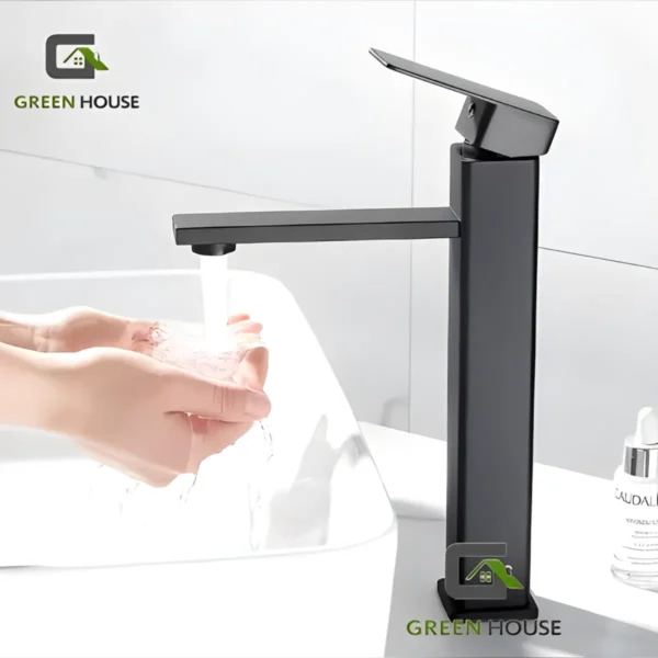 Combo G1 Lavatorio Alana Blanco + Mezcladora Monomando Negro