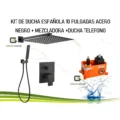 Kit De Ducha Europeo 10 Pulgadas + Mezcladora + Ducha Telefono Cuadrado