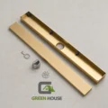 Sumidero Reversible Dorado Mate 8x40cm Acero inoxidable