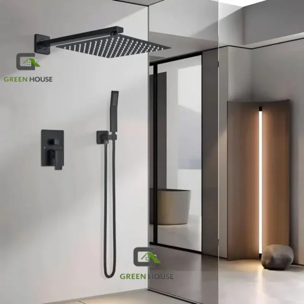 Kit De Ducha Europeo 10 Pulgadas + Mezcladora + Ducha Telefono Cuadrado