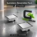 Sumidero Reversible Acero Inoxidable De 10cm Pack De 2 Unidades