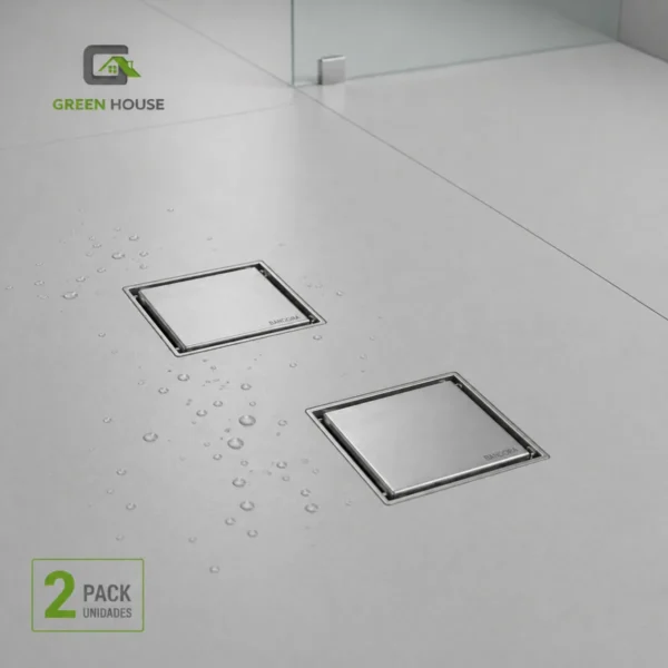 Sumidero Reversible Acero Sus 304 De 10cm Pack De 2 Unidades