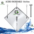 KIT DE DUCHA ESPAÑOLA 20" ACERO INOXIDABLE 50X50CM + MEZCLADORA DE DUCHA