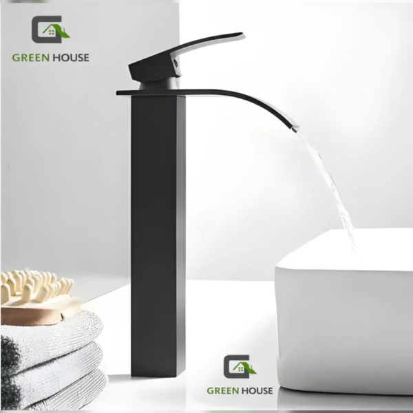 Combo Lavatorio Mediterráneo + Mezcladora Cascada Pico Fino -Vos41