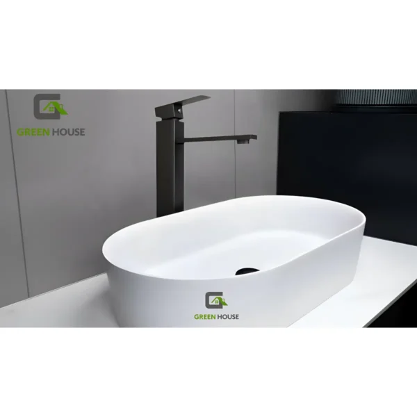 Combo G1 Lavatorio Alana Blanco + Mezcladora Monomando Negro