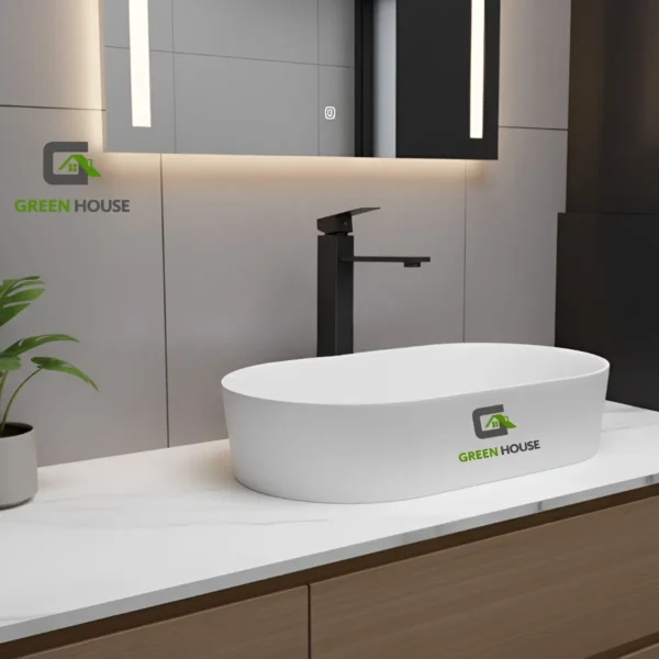 Combo G1 Lavatorio Alana Blanco + Mezcladora Monomando Negro