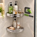Esquinero Organizador Ducha- Cocina Acero Inoxidable Satinado Pack 2 Unidades