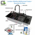Lavadero 100x45cm Multifuncional 5 teclas + Escurridor De Platos