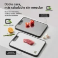Tabla de Cortar de Acero Inoxidable de Doble Cara Antideslizante de Grado Alimenticio