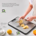 Tabla de Cortar de Acero Inoxidable de Doble Cara Antideslizante de Grado Alimenticio