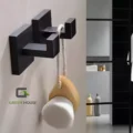 Kit De Baño Mod Camille Acero Inoxidable Negro Mate Pesado