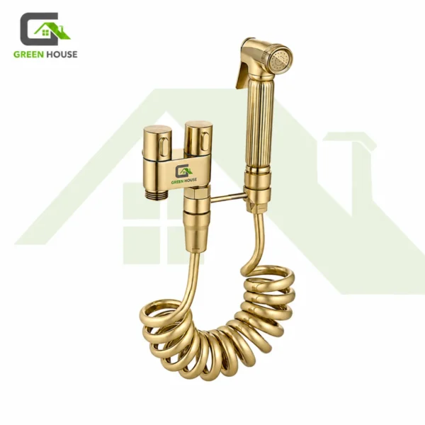 Ducha Bidet Color Dorado Con Valvula De Acero