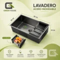 Combo Lavadero 60x45cm Acero Inoxidable + Mezcladora