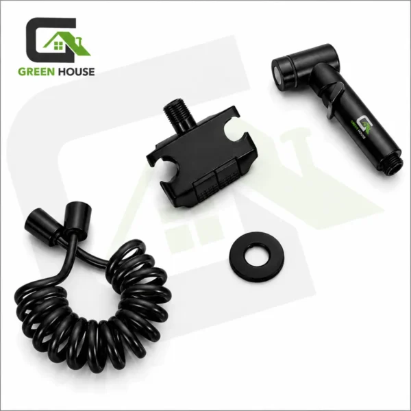 Ducha Bidet 2 Teclas Color Negro Acero Inoxidable Sus 304