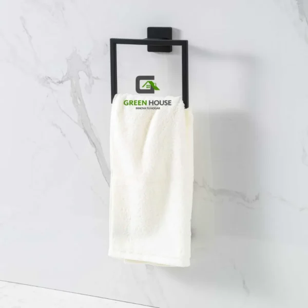 Kit De Baño Mod Camille Acero Inoxidable Negro Mate Pesado