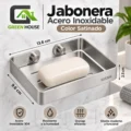 Jabonera Acero Inoxidable Color Satinado