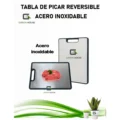 Tabla de Cortar de Acero Inoxidable de Doble Cara Antideslizante de Grado Alimenticio