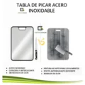 Tabla de Cortar de Acero Inoxidable de Doble Cara Antideslizante de Grado Alimenticio