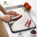 Tabla de Cortar de Acero Inoxidable de Doble Cara Antideslizante de Grado Alimenticio