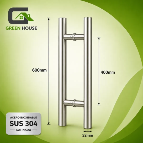 Manillon Mod. -H -Acero Inoxidable Satinado 60cm