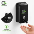 DISPENSADOR DE JABON LIQUIDO 1 LITRO NEGRO ACERO INOXIDABLE