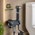 Ducha Bidet 2 Teclas Color Negro Acero Inoxidable Sus 304